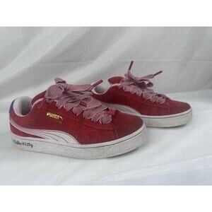 PUMA x HELLO KITTY Suede XL Red Bow Women Size US 7.5